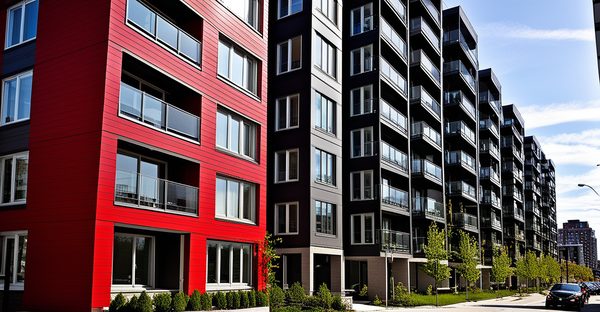Condos rouge montréal : résidences modernes dans le quartier tendance